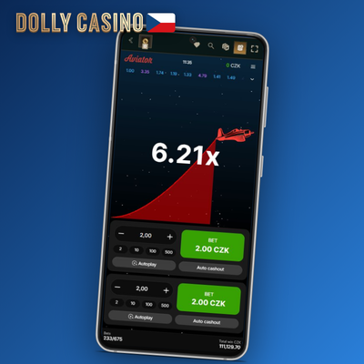 Historie kol Aviator v Dolly Casino – barevné bubliny s hodnotami multiplikátorů