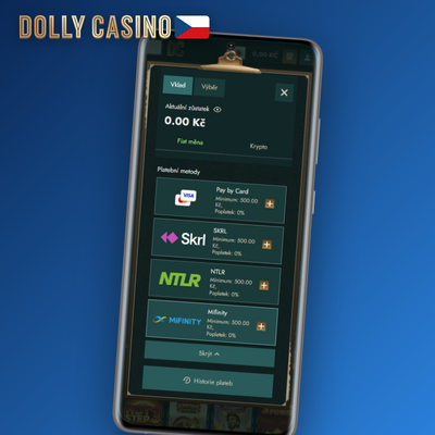 Bankovní převod jako metoda vkladu vyšších částek v Dolly Casinu