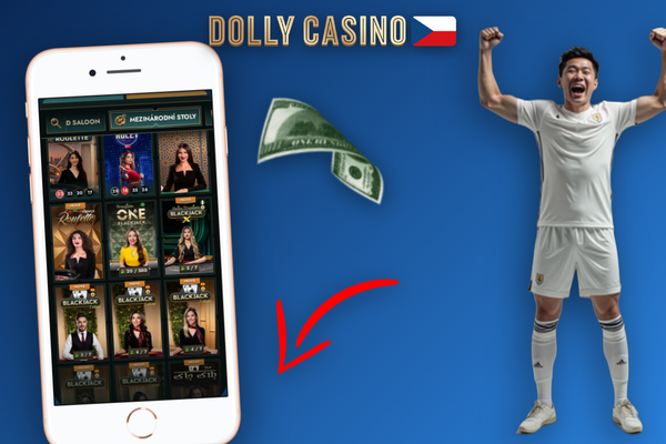Ikona Dolly Casino app na domovské obrazovce iPhonu připravená ke spuštění