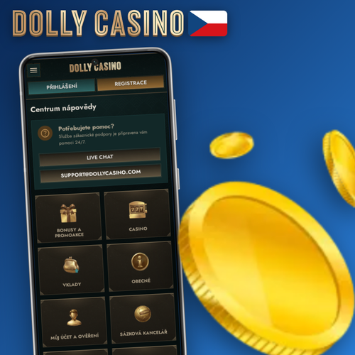 Dolly Casino kontakt a zákaznická podpora dostupná nonstop přes živý chat