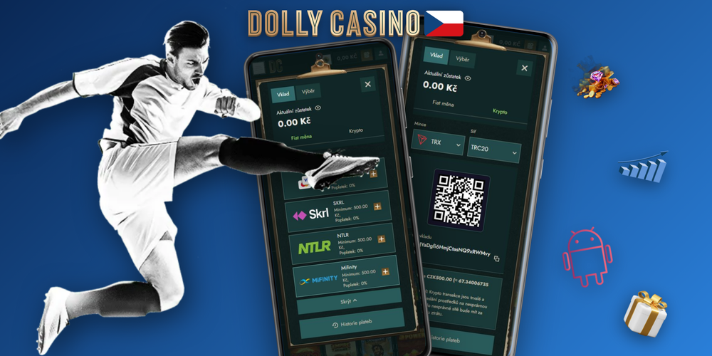 Izometrické ikony kryptoměn Bitcoin a Ethereum pro nabití účtu v Dolly Casinu