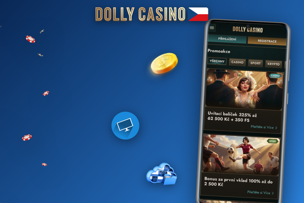 Pokladna Dolly Casino s potvrzeným voucher kódem CZMAX100 při vkladu v CZK