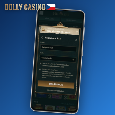 Dolly Casino registrace jedním kliknutím – systém vygeneruje přihlašovací údaje za vás