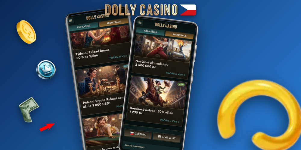 Uvítací balíček Dolly Casino se čtyřmi vklady a 100 free spiny pro nové hráče